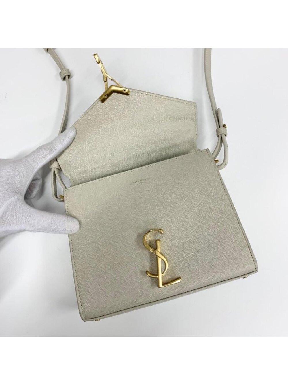 Saint Laurent Cassandra Logo 2-Way Shoulder Bag - Picture 6 of 10